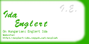 ida englert business card